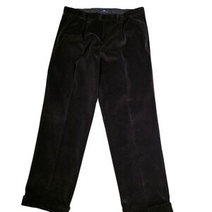 Dockers Mens Brown‎ Corduroy Relaxed Fit Pleated Pants W38 L32